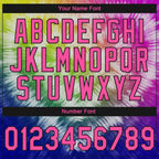 Custom Stitched Tie Dye Pink-Black 3D Sports Pullover Sweatshirt Hoodie