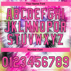 Custom Stitched Tie Dye Pink-Black 3D Sports Pullover Sweatshirt Hoodie