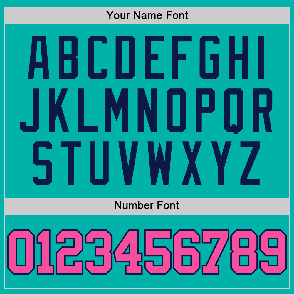 Custom Aqua Pink-Navy Authentic Basketball Jersey