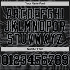 Custom Black Gray Curve Lines Round Neck Sublimation Basketball Suit Jersey