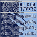 Custom Graffiti Pattern Navy Light Blue-White Scratch Round Neck Sublimation Basketball Suit Jersey