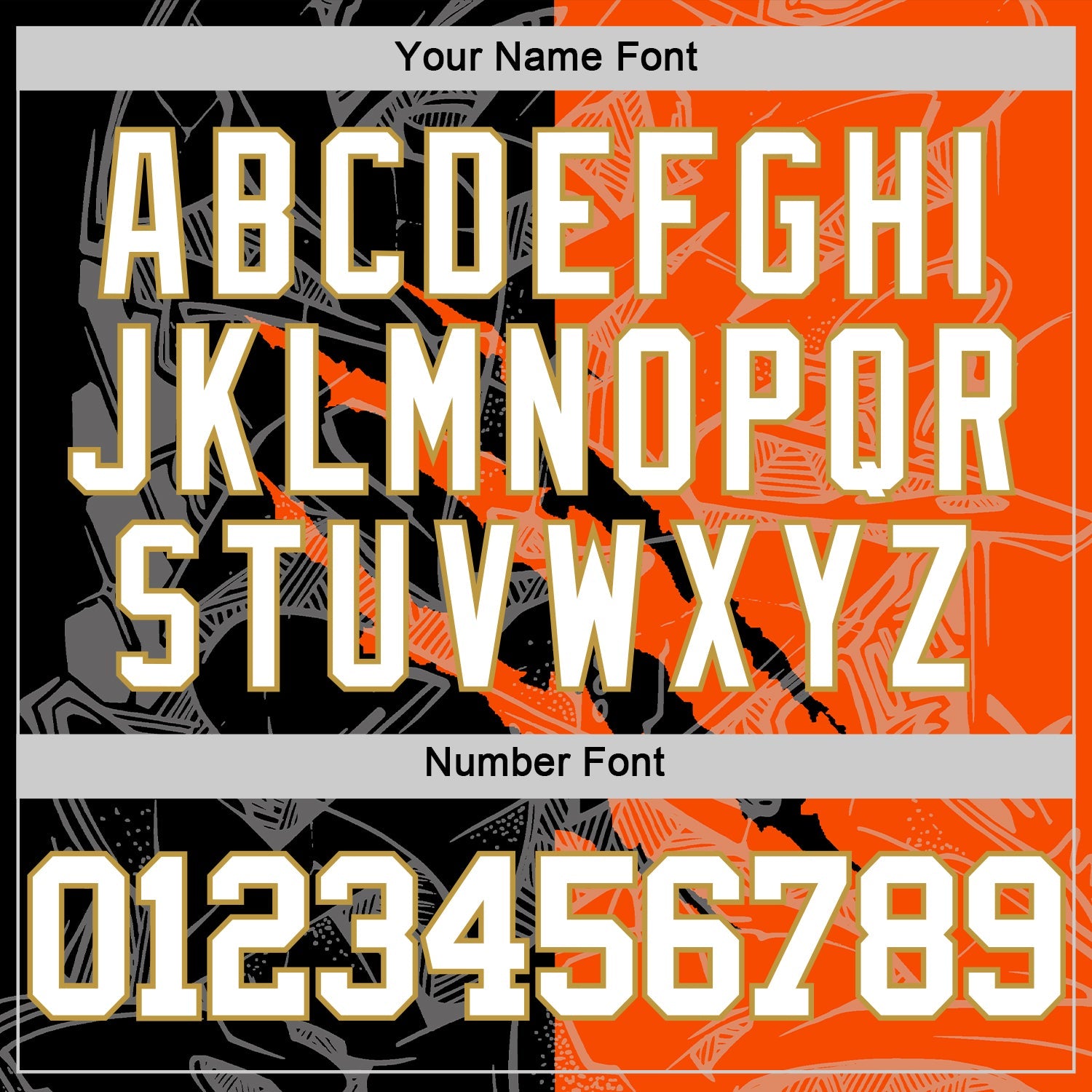 Custom Graffiti Pattern White Black Orange-Old Gold Scratch Round Neck Sublimation Basketball Suit Jersey