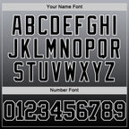 Custom Gray Black-White Fade Fashion Round Neck Sublimation Basketball Suit Jersey