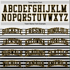 Custom White Black-Old Gold Pinstripe Fade Fashion Round Neck Sublimation Basketball Suit Jersey