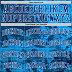 Custom Tie Dye Royal-White Round Neck Sublimation Basketball Suit Jersey