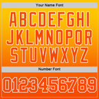 Custom Yellow Orange-White Fade Fashion Round Neck Sublimation Basketball Suit Jersey