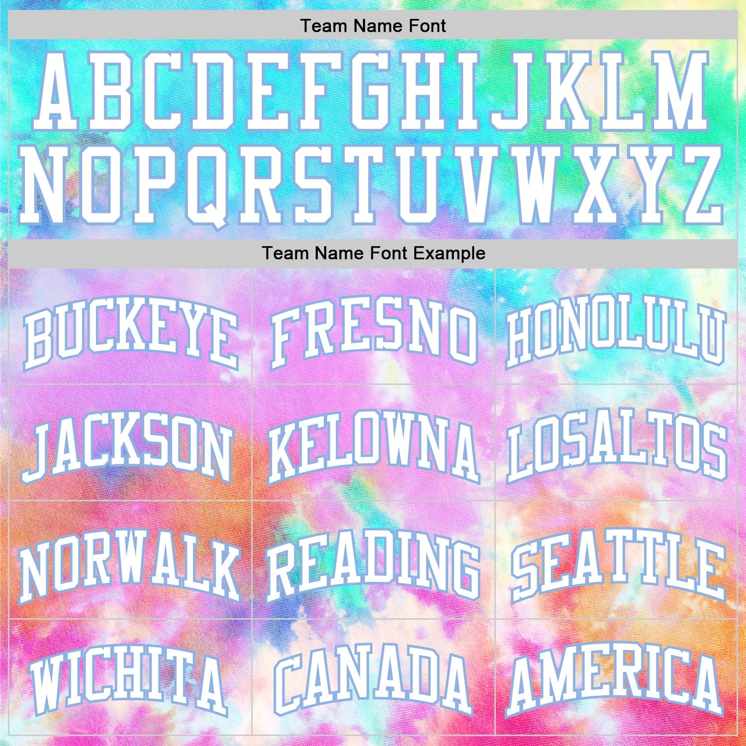 Custom Tie Dye White-Light Blue Round Neck Sublimation Basketball Suit Jersey