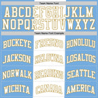 Custom Light Blue White-Old Gold Argentinian Flag Round Neck Sublimation Basketball Suit Jersey
