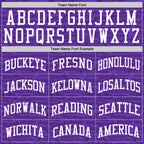 Custom Purple White Fragment Art Round Neck Sublimation Basketball Suit Jersey