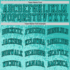 Custom Aqua Black Fragment Art Round Neck Sublimation Basketball Suit Jersey