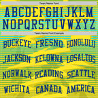 Custom Gold Royal-Light Blue Line Round Neck Sublimation Basketball Suit Jersey