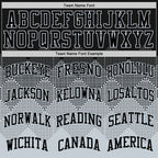 Custom Black Silver Gradient Square Shapes Round Neck Sublimation Basketball Suit Jersey