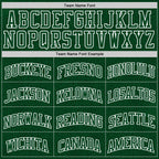 Custom Green White Geometric Shape Round Neck Sublimation Basketball Suit Jersey