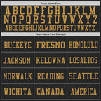 Custom Black Old Gold Mesh Authentic Throwback Football Jersey