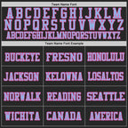 Custom Black Light Blue-Pink Mesh Authentic Football Jersey