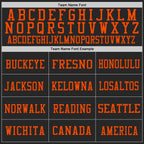 Custom Black Light Blue-Orange Mesh Authentic Football Jersey