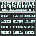 Custom Black Ice Blue-White Mesh Authentic Football Jersey