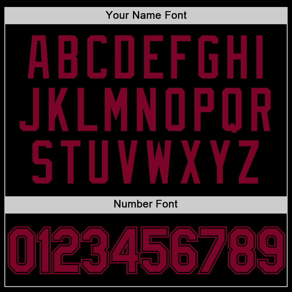 Custom Black Maroon Authentic Throwback Basketball Jersey