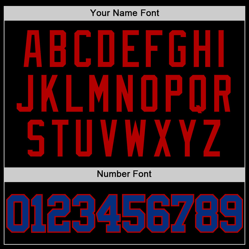 Custom Black Royal-Red Authentic Throwback Basketball Jersey