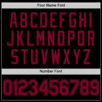 Custom Black Maroon Authentic Basketball Jersey