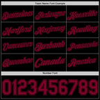 Custom Black Maroon Authentic Basketball Jersey