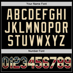 Custom Black Vintage USA Flag-Cream Authentic Basketball Jersey