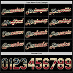 Custom Black Vintage USA Flag-Cream Authentic Basketball Jersey