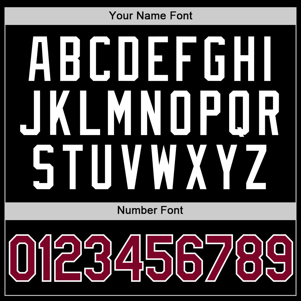 Custom Black Maroon-White Authentic Basketball Jersey