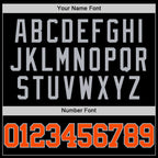 Custom Black Orange-Gray Authentic Basketball Jersey