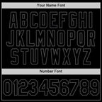 Custom Black Steel Gray Authentic Basketball Jersey