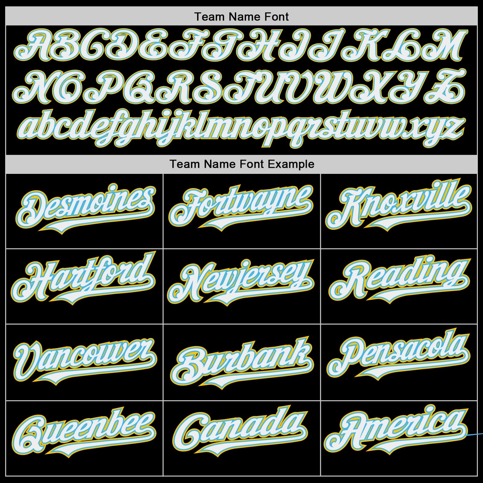 Custom Black White Sky Blue-Yellow Authentic Baseball Jersey