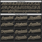 Custom Black City Cream Authentic Baseball Jersey