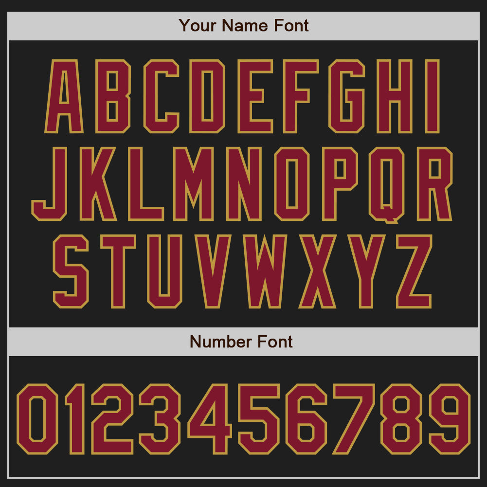 Custom Stitched Black Crimson-Old Gold Baseball Pullover Sweatshirt Hoodie