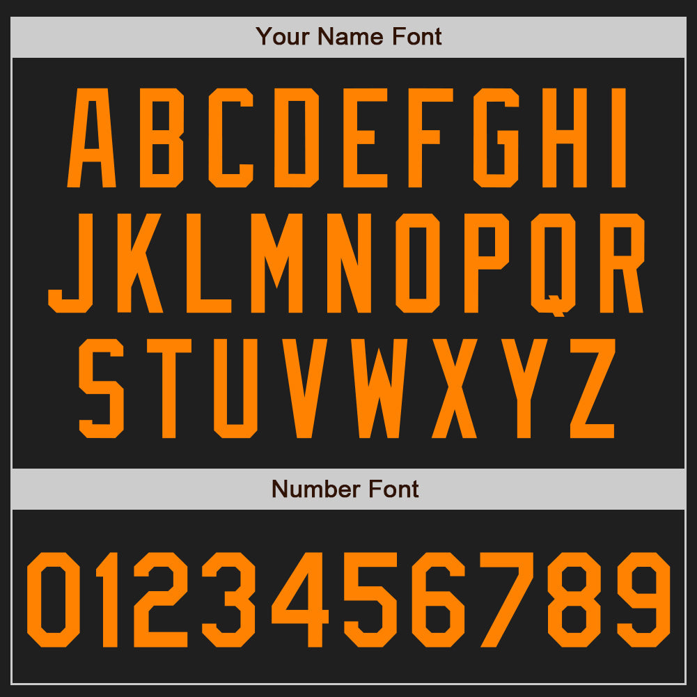 Custom Stitched Black Bay Orange Baseball Pullover Sweatshirt Hoodie