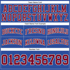 Custom Blue Maroon-Cream Authentic Throwback Basketball Shorts