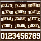 Custom Brown White-Old Gold Authentic Basketball Jersey