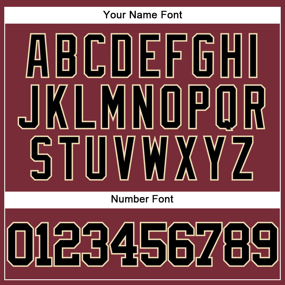 Custom Burgundy Black-City Cream Authentic Baseball Jersey