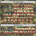 Custom Camo Vintage USA Flag Cream-Black Authentic Salute To Service Basketball Jersey