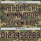Custom Camo Brown-White Authentic Salute To Service Basketball Jersey