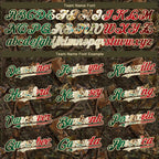 Custom Camo Vintage Mexican Flag-Cream 3D Woodland Camo Authentic Salute To Service Baseball Jersey