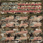 Custom Camo Vintage USA Flag-Cream 3D Woodland Camo Authentic Salute To Service Baseball Jersey