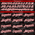 Custom Camo White-Red 3D American Flag  Authentic Salute To Service Baseball Jersey