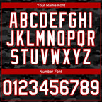 Custom Camo White-Red 3D American Flag  Authentic Salute To Service Baseball Jersey