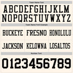 Custom Cream Black Authentic Football Jersey