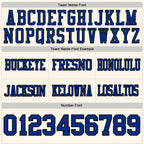 Custom Cream Royal-Black Authentic Football Jersey