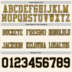 Custom Cream Black-Old Gold Authentic Football Jersey