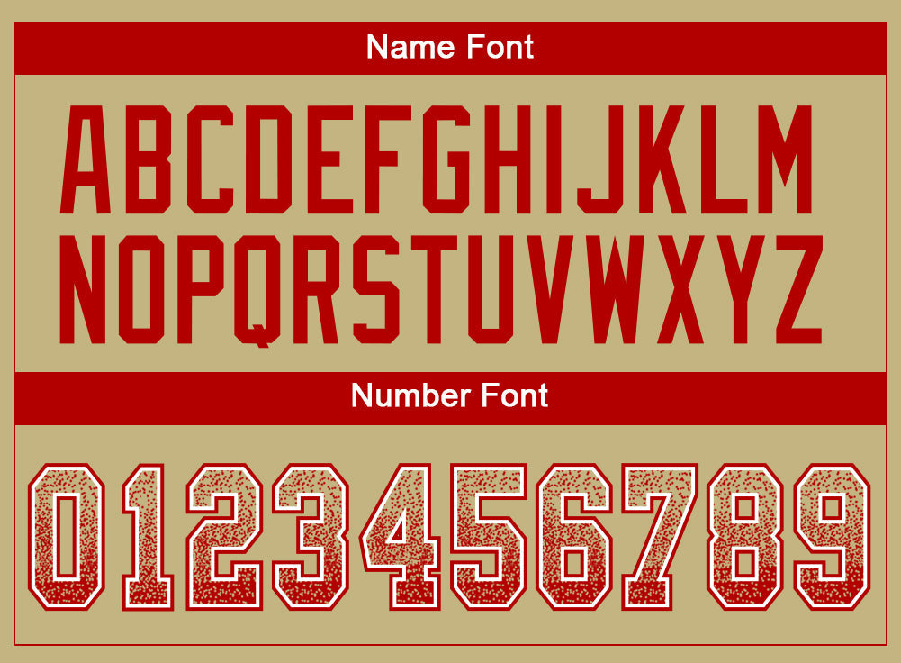 Custom Vegas Gold Red-White Drift Fashion Football Jersey