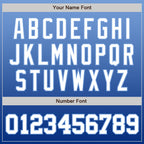 Custom Light Blue White-Royal Authentic Fade Fashion Baseball Jersey