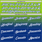 Custom Neon Green White-Royal Fade Fashion Performance T-Shirt