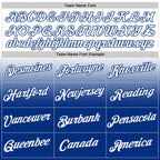 Custom White Royal-Red Fade Fashion Performance T-Shirt